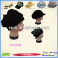 Mädchen Mode Wolle Damen schwarz Günstige Cap, LSW49